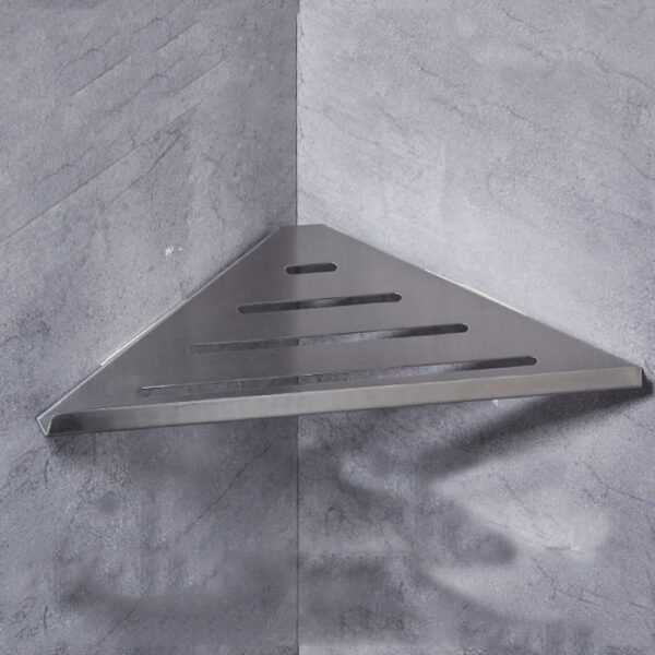 1Pcs Corner Shelf Single Layer 304 Stainless Steel Bathroom Shelf Wall Mounted Stainless Steel Shelves Bathroom