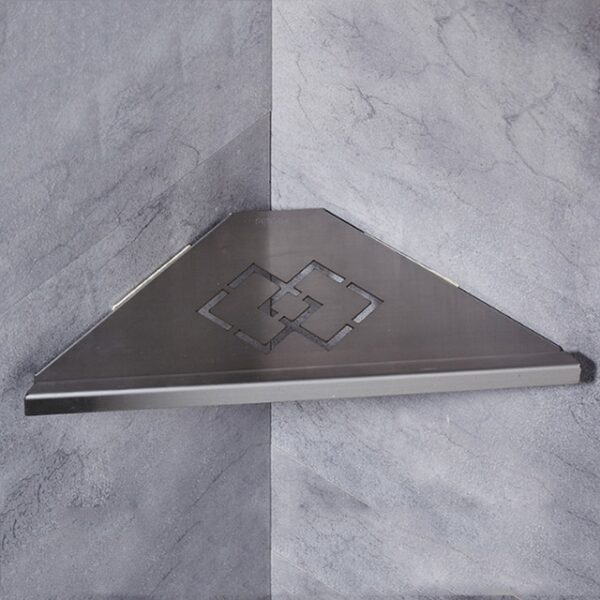1Pcs Corner Shelf Single Layer 304 Stainless Steel Bathroom Shelf Wall Mounted Stainless Steel Shelves