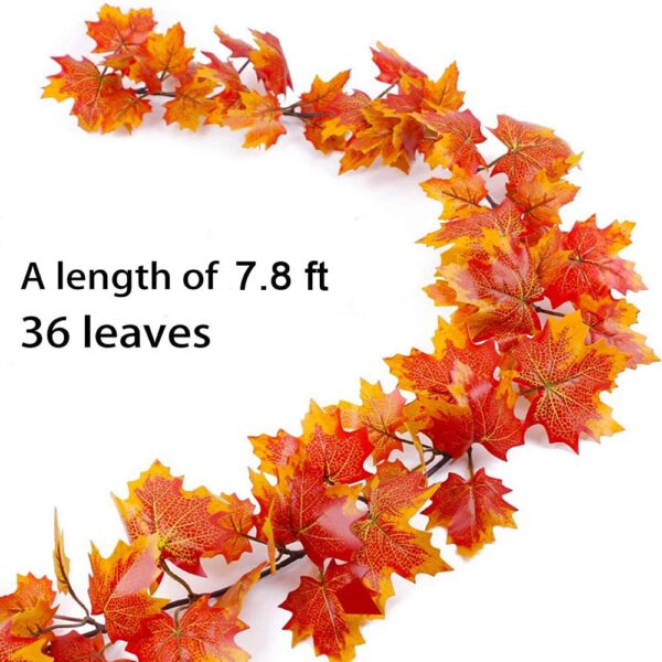 2021 Artificial Fall Maple Mashizha Emanyepo eMatsutso eKutenda Kwemuchato Wemuchato Zviitiko Indoor Outdoor Wreath 2