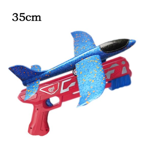 35cm Foam Plane Glider Hand Throw Launcher Guns Inertial Airplane EPP Bubble Planes Catapult Launch Plane 2.jpg 640x640 2