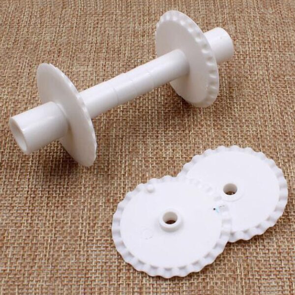 6Pcs Set Flower Border Fondant Ribbon Roller Cutters Cake Sugar Cutter Lace Cake Decorating Mold Embosser 4