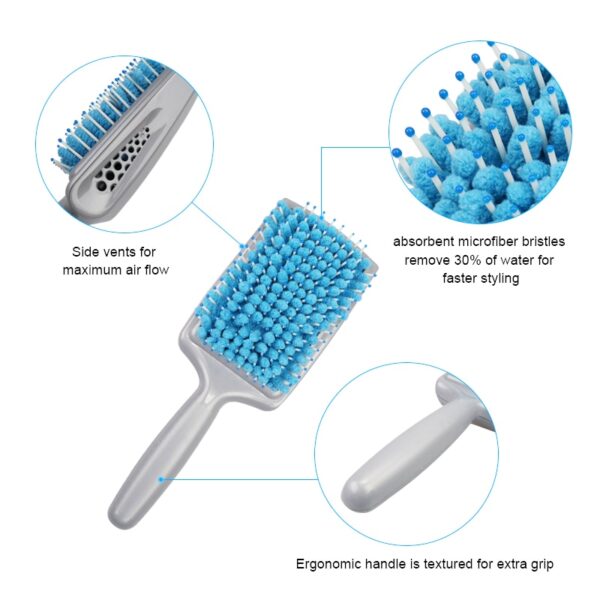 Best Magic Heru whakamaroke Tere Micro Fiber Dry Hair Brushes Absorbent Care Heru Tiaki Radiation Haputanga 1