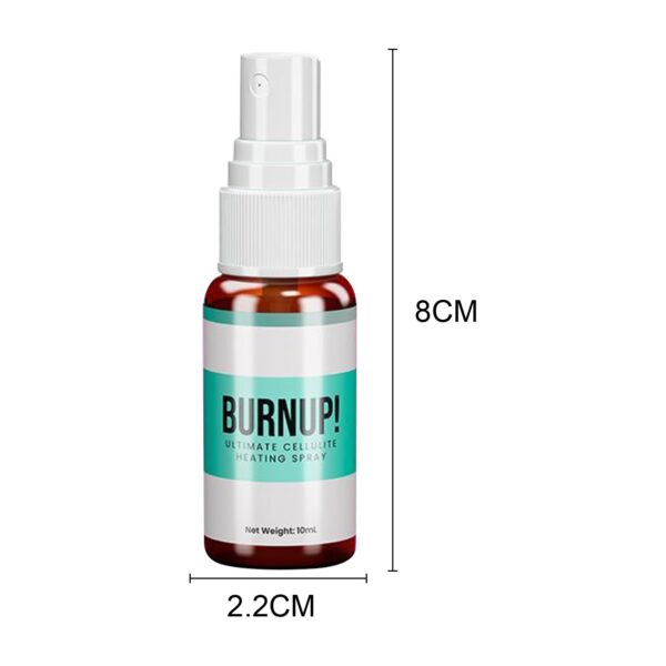 Burn Up Ultimate Cellulite Heating Spray Weight Loss Fast Fat Burner Slimming Spray for Quick Absorption 4