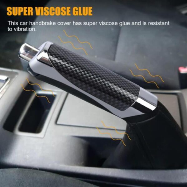 Olugbeja Handbrake Hand Brake Ṣeto Universal Car Handbrake Sleeve Silicone Gel Cover Anti Skid Auto 1