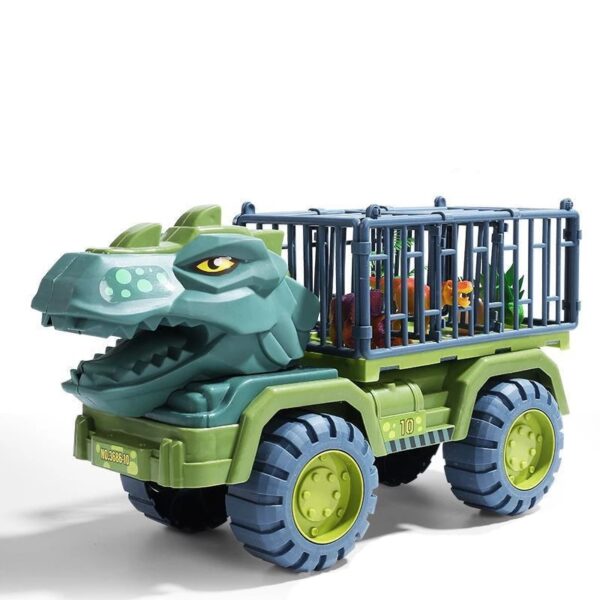 Dinosaurs Vehicle Gari Toy Dinosaurs Usafirishaji Gari Lori Toy Toy Inertia Gari Pamoja na Dinosaur Zawadi 5