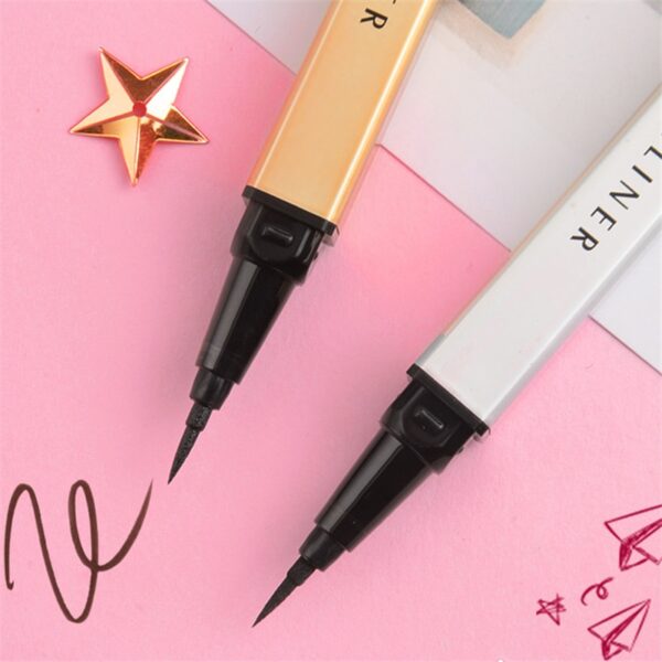 Eye Shadow Liner ပေါင်းစပ် အလှကုန် အနက်ရောင် Pen Waterproof Is Not Blooming Eyeliner Pen အမြန်ခြောက်သွေ့သော Eyeliner 5