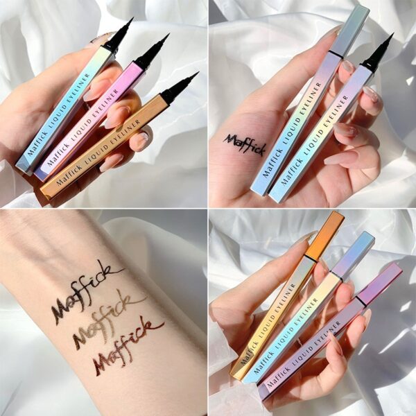 Eye Shadow Liner เครื่องสำอางผสมปากกาสีดำ Waterproof Is Not Blooming Eyeliner Pen อายไลเนอร์แห้งเร็ว