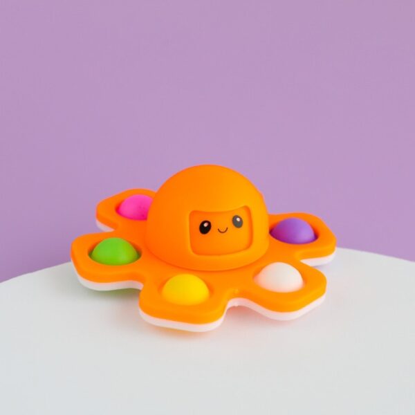 Fidget igračke Autizam Ublažavanje stresa Silikon Interaktivni Preokret Hobotnica Promijeni lica Spinner Push Pop Mjehurići Fidget 1.jpg 640x640 1