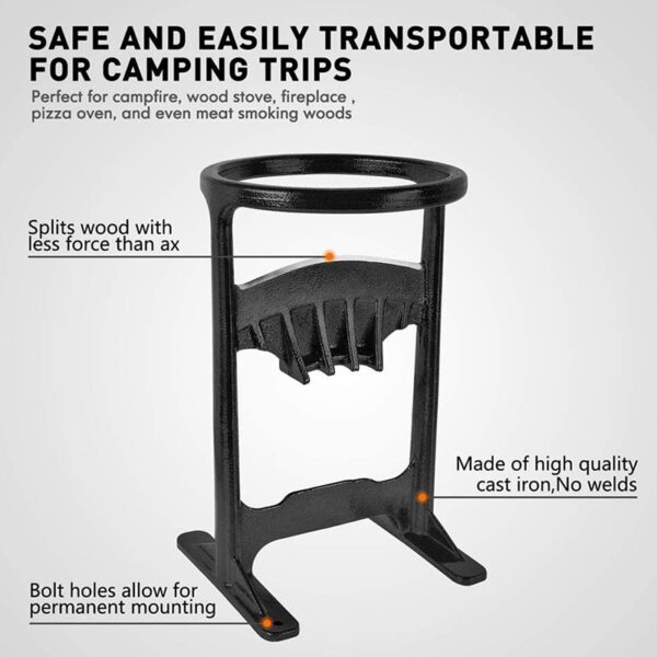 Firewood Distributor Manual Firewood Distributor Wedge Hatchet Handmade Cast Iron Kindling Firewood Splitter 1