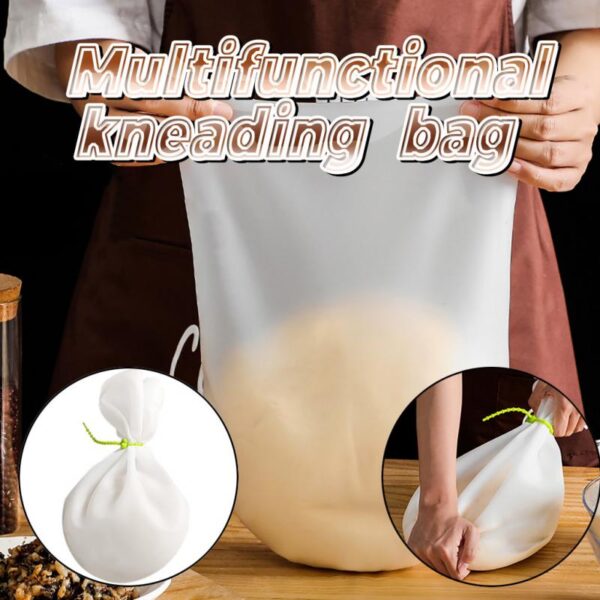 Matsayin Abinci Silicone Kneading Kullu Bag Garin Haɗa Jakunkunan Silicone Kiyaye Kayan Aikin Baking Kitchen Na'urar 3