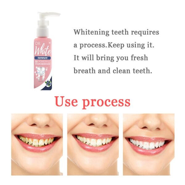Intensive Stain Removal Whitening Toothpaste Fresh Breath Blueberry Fruity Taste Fluoride Free 1