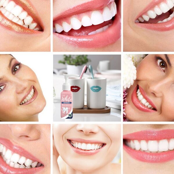 Intensive Stain Removal Whitening Toothpaste Fresh Breath Blueberry Fruity Taste Fluoride Free 3