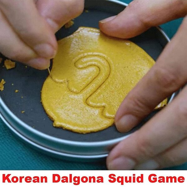 NEW Korean Dalgona Squid Game Sugar Candy Mold TV Same Style Cooking DIY Cookie Cake Mold 1