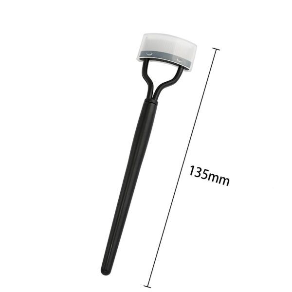 New Black Pink Eyelash Curler Metal Eyelash Brush Comb Portable Lash Separator Foldable Mascara Curl Beauty 5