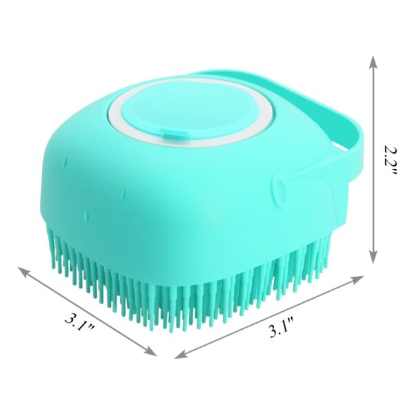 Pet Dog Shampoo Massager Brush Cat Massage Comb Grooming Scrubber Shower Brush for Bathing Short Hair 4