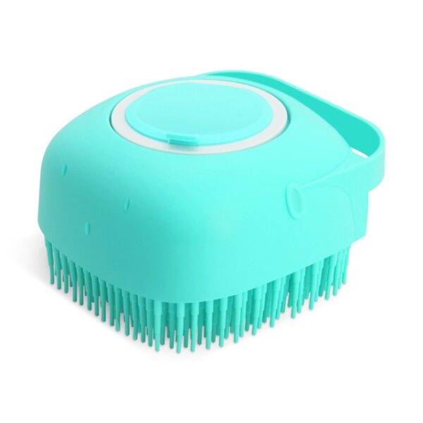 Pet Dog Shampoo Massager Brush Cat Massage Comb Grooming Scrubber Shower Brush for Bathing Short