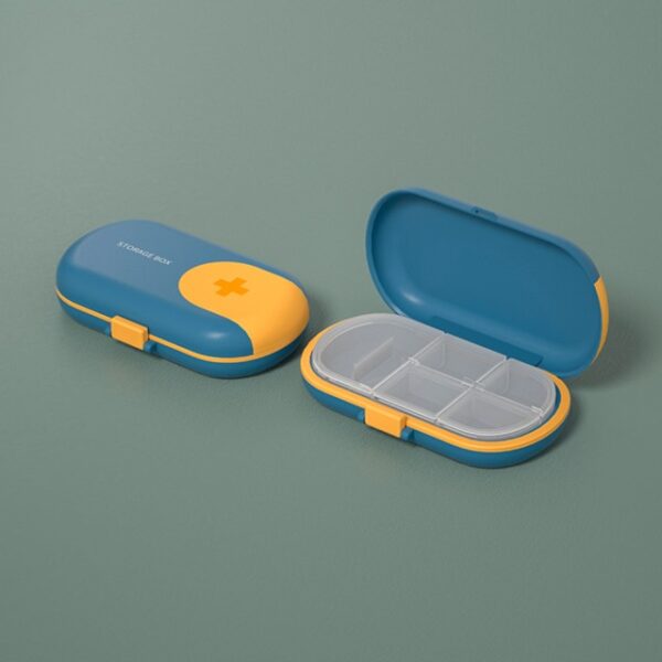 แบบพกพา Travel Pill Case เครื่องตัดยา Organizer กล่องเก็บยายาแท็บเล็ต Pills Box 4 6 2.jpg 640x640 2