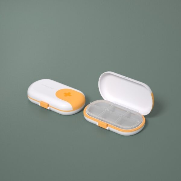 Bärbar resepillask Pill Cutter Organizer Medicin Förvaringsbehållare Drogtablett Piller Box 4 6 4.jpg 640x640 4