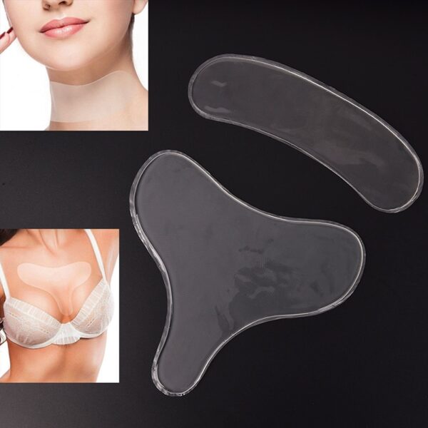 Silicone Transparent Removal Patch Reusable Anti Wrinkle Chest Pad Face Skin Care Anti Kuchembera Mazamu Kusimudza 1