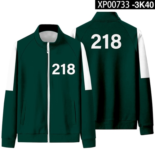 Squid game jacket men s Li Zhengjae same sportswear plus size 456 national tide autumn sweater 3.jpg 640x640 3