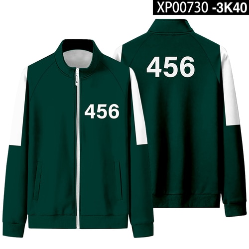 Squid game jacket men s Li Zhengjae same sportswear plus size 456 national tide autumn sweater 4.jpg 640x640 4