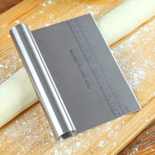 Stainless Steel Cake Scraper Pastry Cutters Baking Cake Cooking Dough Scraper Fondant Spatulas Edge DIY Baking 4