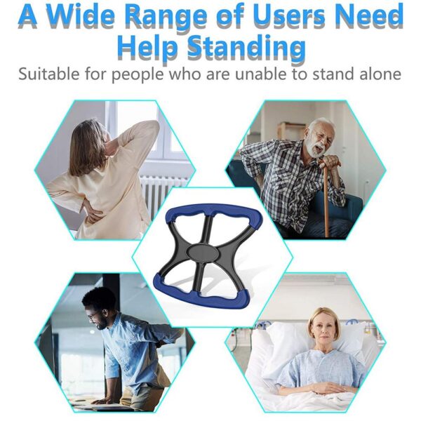Stand up Assist Rod Comfortable Handle Lightweight Auxiliary Stand up Tool Indoor Outdoor Use Protable Non 4