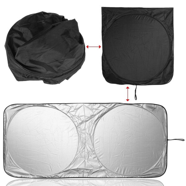 UV Protection Shield Universal Front Rear Car Window Sunshade Sun Shade Visor Windshield Cover Auto Car 2