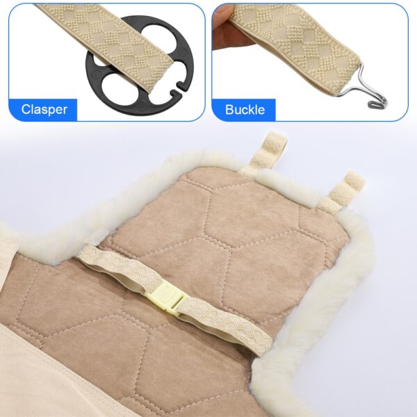 1Pcs Car Seat Wool Cover Fur Capes For Cars Plush Seat Cushion Front Fur Car Seat 5