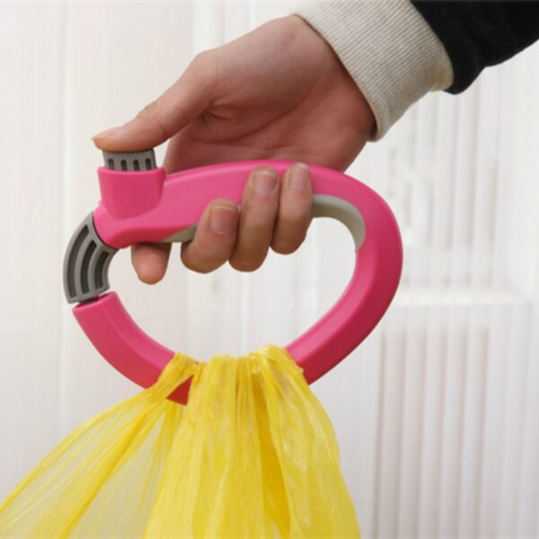 1Pcs Convenient One Trip Grip Shopping Grocery Bag Grips Holder Handle Carrier Tool D Shape For 4