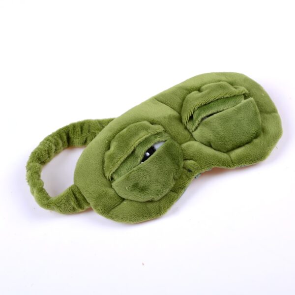 1pc 3D FROG Sleeping Mask Eyeshade Plush Eye Cover Cartoon Eyeshade for Eye Travel Relax Gift 2