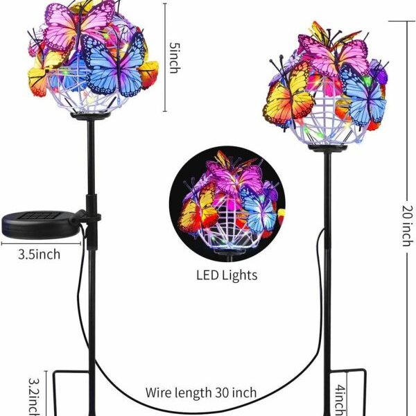 2 In 1 New Style Outdoor Waterproof Solar Butterfly Bulb Lights Garden Garden Landscape Lawn Led.jpg 640x640