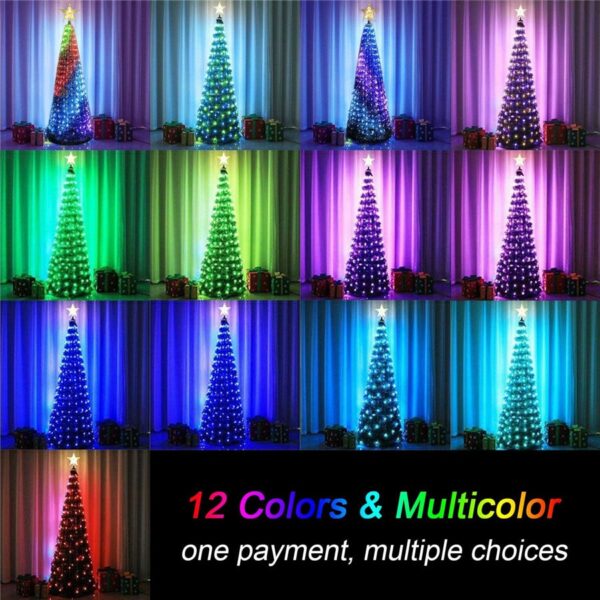 20M Smart RGB Christmas Tree Fairy Light Garland Copper Wire LED String Light With Remote for 1