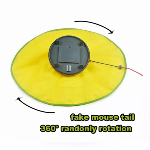 4 Speeds Smart Cat Toys Electric Motion Undercover Mouse Fabric Moving Feather Interactive Toy For Cat 2