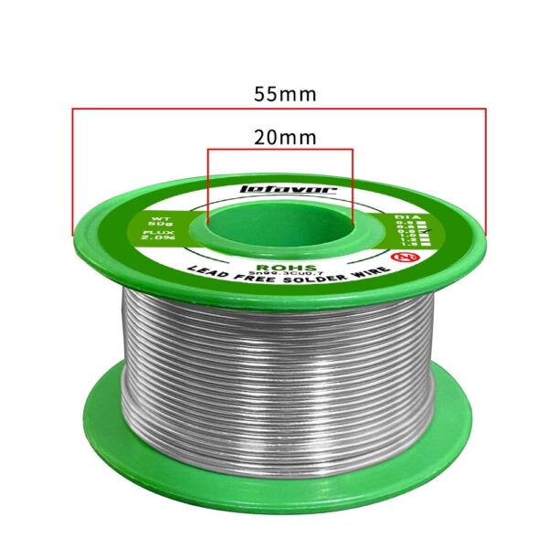 50g 0 8mm 1 0mm Solder Wire Lead Free Soldering Wire Environmental Protection Roll Soldering Tools 1
