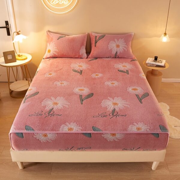 可調節底床單法蘭絨彈性床單保暖厚床單冬季床墊套 150 3.jpg 640x640 3