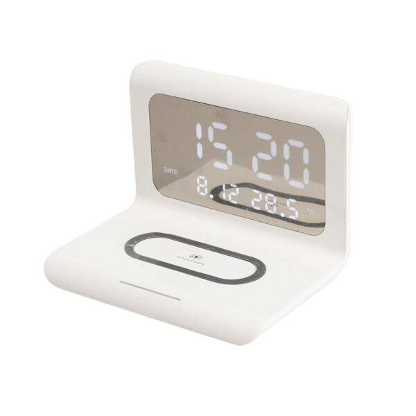 Alarm clock with Wireless Charging Function bedside Alarm Clock compatible with Iphone Huawei Samsung bedside alarm 3