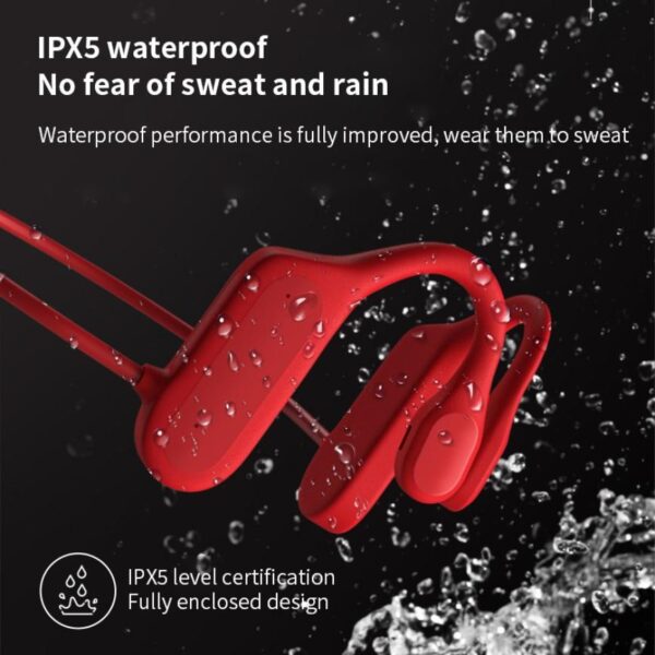 Bone Conduction Headphones Bluetooth 5 1 Ear Hook Sports Earphones Waterproof Wireless Running Headset Stereo Handsfree 2