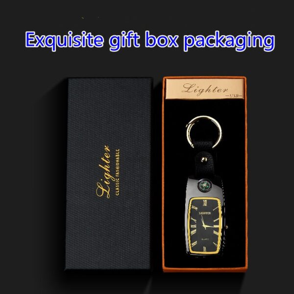 Car Key Chain Watch Lighter Multi function Cigarette Lighter With Compass Charging Device 4