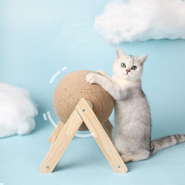 Cat Scratching Ball Toy Kitten Sisal Rope Ball Board Grinding Paws Toys Cats Scratcher Wear resistant