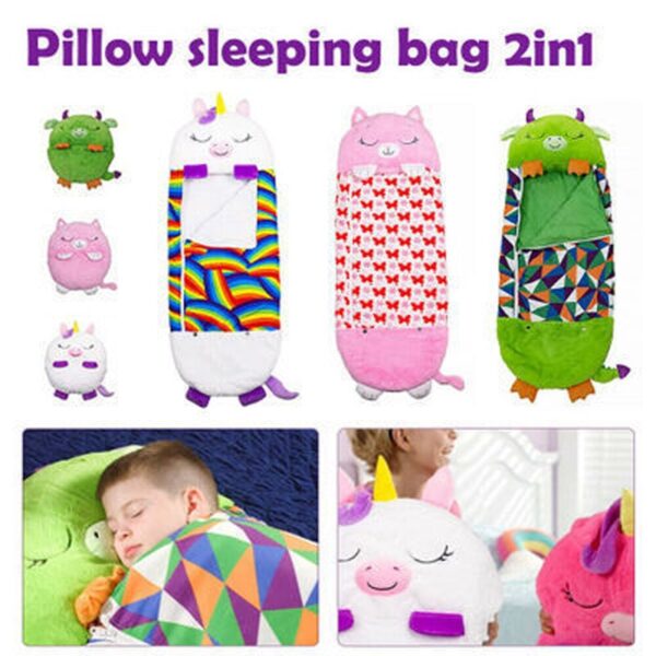 Children s Cartoon Sleep Sack For Birthday Gift Kids Sleeping Bag Plush Doll Pillow Baby Boys 3