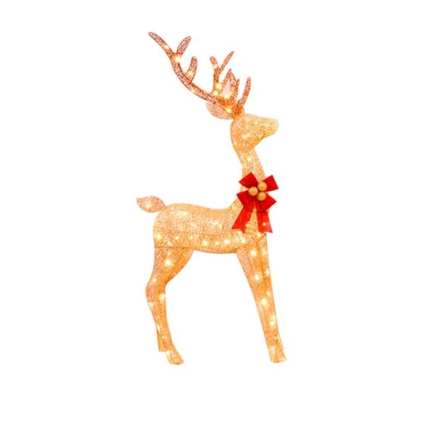 Božićni ukrasni ukrasi 30 40 50 CM Gold Deer Elk Led Light Xmas Tree Scene Room 1.jpg 640x640 1