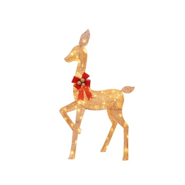 Božićni ukrasni ukrasi 30 40 50 CM Gold Deer Elk Led Light Xmas Tree Scene Room 2.jpg 640x640 2