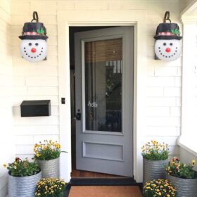 Snowman Porch Light Covers - image 4
