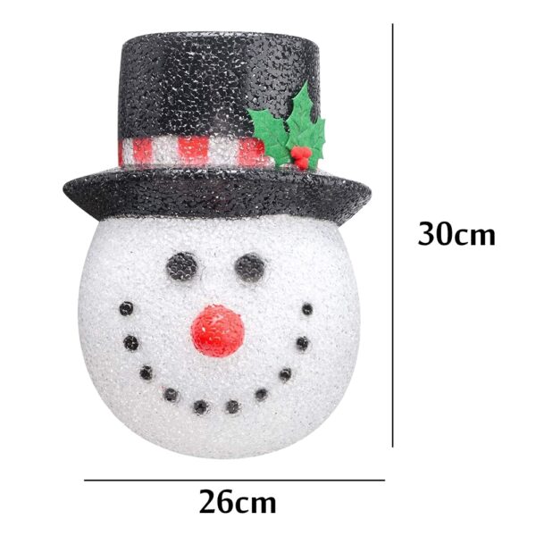 Christmas Snowman Decoration Lampshade Door Hanging Snowman Head Lampshade Door Hanging Christmas Outdoor Porch Ornaments 5