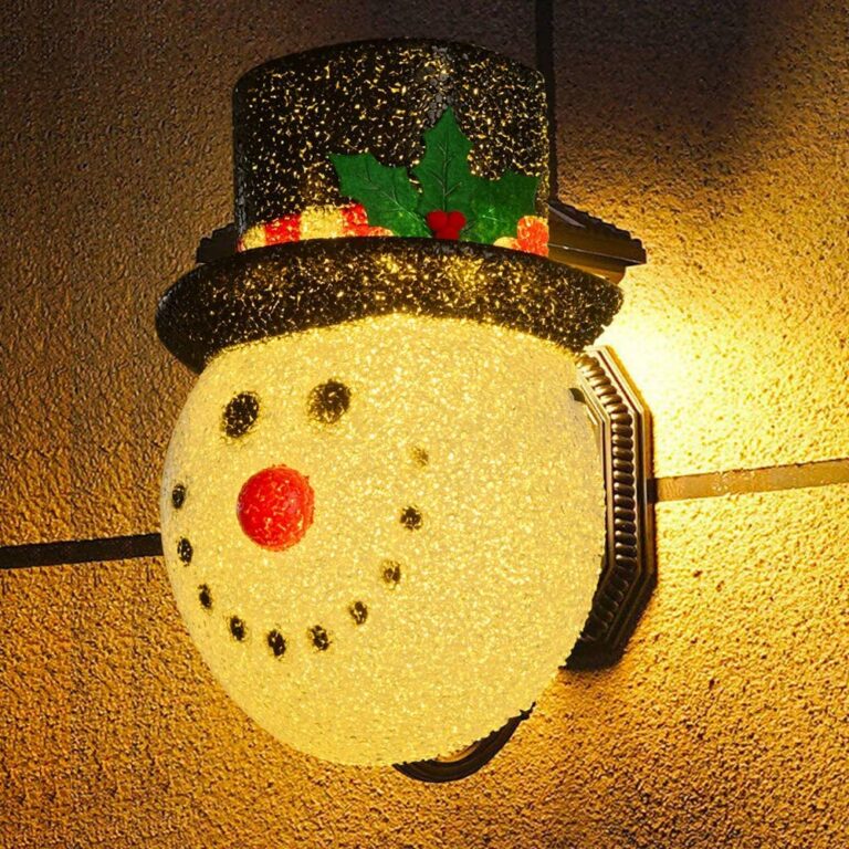 Snowman Porch Light Covers JOOPZY