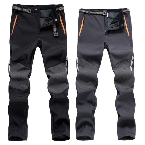 Climbing Pants Men s Winter Hiking Pants Men Warm Fleece Softshell Trousers Outdoor Thick Trekking Skiing