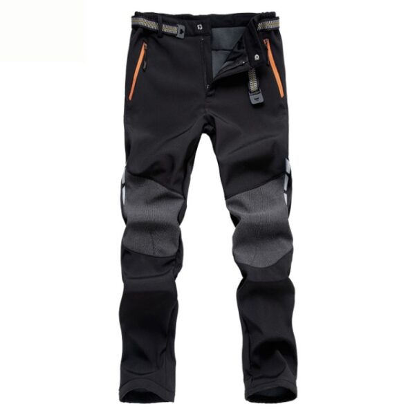 Spodnie wspinaczkowe Męskie zimowe spodnie trekkingowe Męskie ciepłe polarowe spodnie typu softshell Outdoor gruby trekking