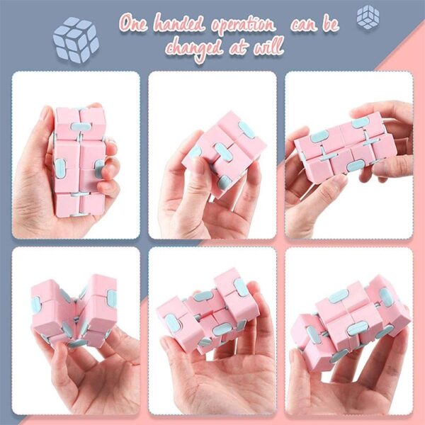Decompression Toy Flip Pocket Unlimited Cube Puzzle Infinite Fidget Stress Anxiety Relief Trending 3
