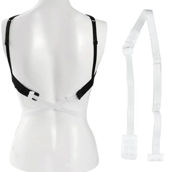Deep V neck Open Back Extension Belt Bra Cross Belt Invisible Underwear Conversion Belt For Low 4